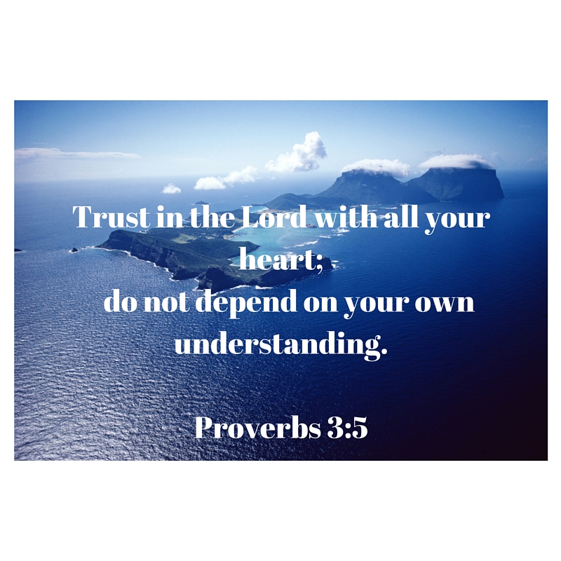 Trust in the Lord with all your heart