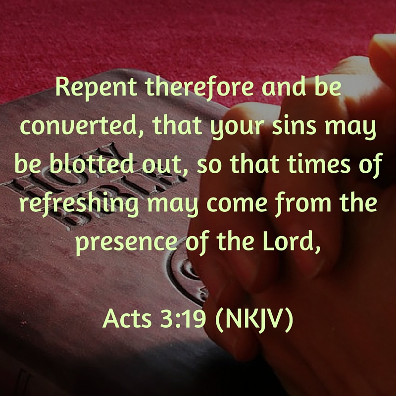 What does it mean to repent and be converted?