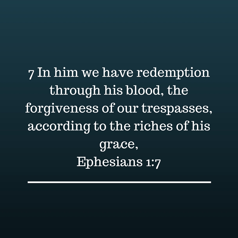 Redemption and forgiveness comes only from God's grace