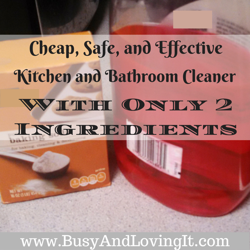 Safe and effective way to clean your counters and bathroom. It's cheap to make too!