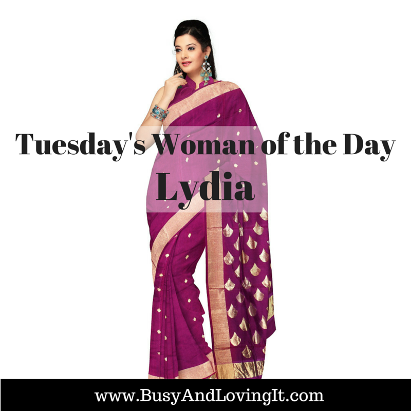 Lydia one of the women of the Bible. She was the first Christian convert in Europe
