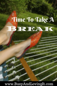 When you feel your life is spinning out of control, it's time for a break. Even the disciples had to take a break and rest. 