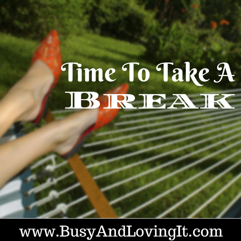 When you feel your life is spinning out of control, it's time for a break. Even the disciples had to take a break and rest.