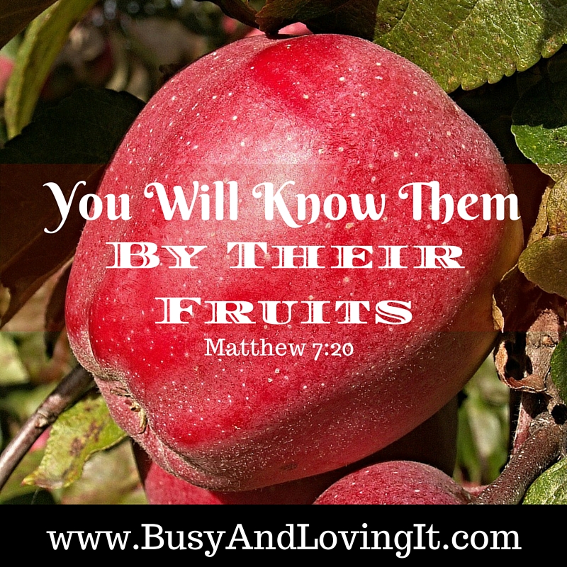 We are warned to stay away from false prophets. According to Jesus, you will know them by their fruits. The same goes for anyone. What fruit are you producing?