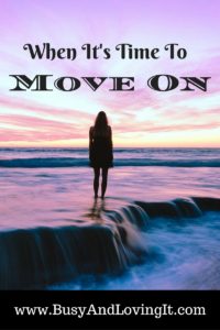 When it's time to move on. God makes a way.