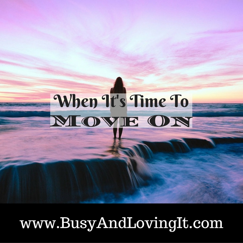 When it's time to move on. God makes a way.