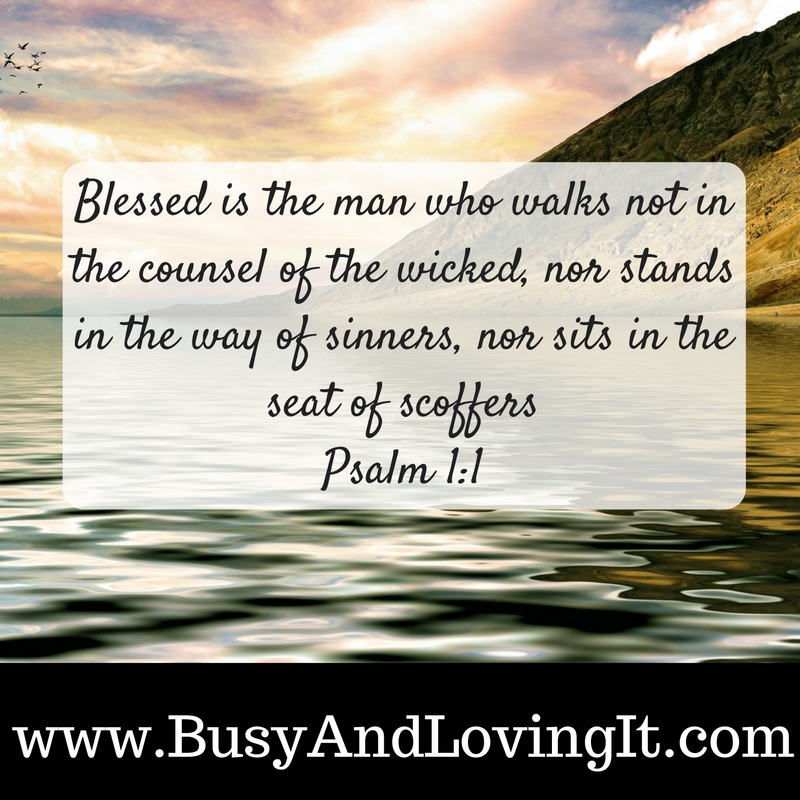 Be blessed. Do not be led when challenged by unbelievers. Let's look at Psalm 1:1