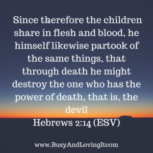 How did Jesus Free Us from a future of damnation? By nailing our sins to the cross and removing the capacity of the devil to condemn us.