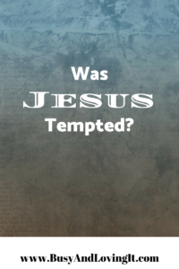 Was Jesus Tempted? Make sure you understand the meaning of the word before you answer.