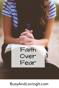 We must show faith over fear. Jesus said to just believe.